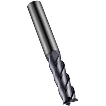 S217 12.00mm Carbide 4 Flute Long Series End Mill - AlTiN Coated