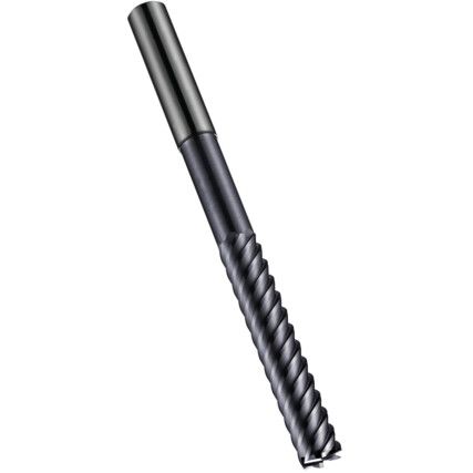 S227 6.00mm  Carbide Multi Flute Extra Long End Mill - AlTiN Coated