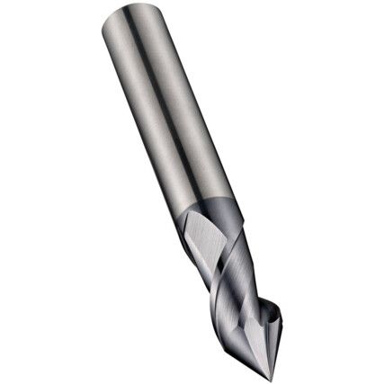 S739 4.00mm Carbide 2 Flute Short Series 60° Chamfering Slot Drill - AlTiN Coated