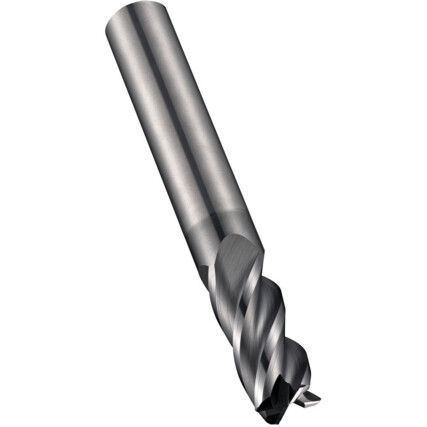 S763 4.00x0.5mm Carbide 4 Flute Short Series Corner Radius End Mill - AlCrN Coated