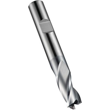 S813HB 2.00mm  Carbide 3 Flute Weldon Flat Short Series Slot Drill - Alcrona Coated DIN 6527L