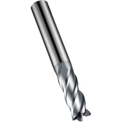 S814HA 2.00mm Carbide 4 Flute Weldon Flat Short Series Slot Drill - Alcrona Coated DIN 6527L