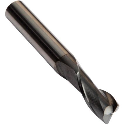 S822 2.00mm Carbide 2 Flute Standard Length Slot Drill - Alcrona Coated