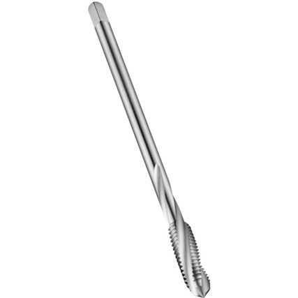 E258, Machine Tap, M4 x 0.7mm, Spiral Flute, Powdered Metal Cobalt High Speed Steel, Bright