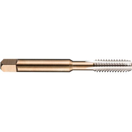 E515, Taper Tap, No.8- 32, UNC, Straight Flute, High Speed Steel, Bright