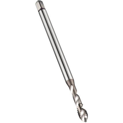 E605, Machine Tap, M4 x 0.7mm, Spiral Flute, High Speed Steel, Bright