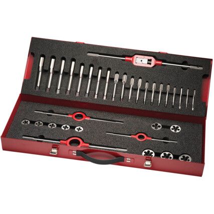 L12014M, Tap & Die Set, M6 - M20, Metric, Set of 34