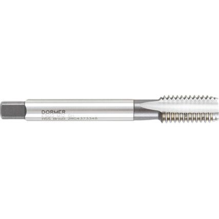 E500, Plug Tap, Straight Flute, M12 x 1.75mm, High Speed Steel, Metric Coarse, Bright