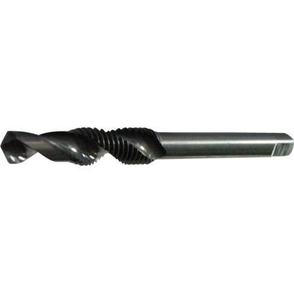 E650, Combination Tap & Drill, M3 x 0.5mm, 30° Spiral Flute, Metric Coarse, High Speed Steel, Steam Tempered