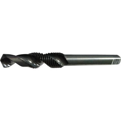 E650, Combination Tap & Drill, M4 x 0.7mm, 30° Spiral Flute, Metric Coarse, High Speed Steel, Steam Tempered