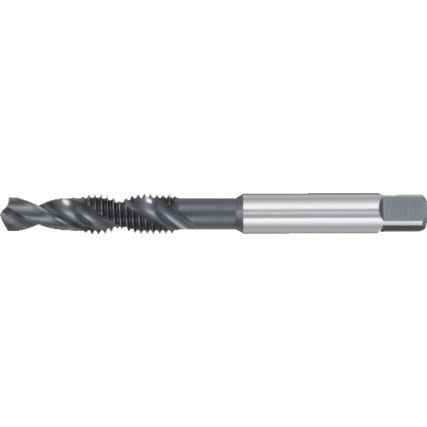 E650, Combination Tap & Drill, M12 x 1.75mm, 30° Spiral Flute, Metric Coarse, High Speed Steel, Steam Tempered