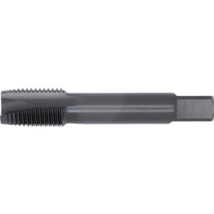 Machine Tap , 1/4in. x 19 BSPF, Spiral Point, High Speed Steel, Steam Tempered