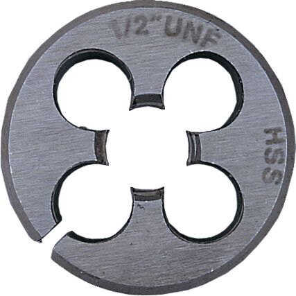 UNF, Threading Die, 9/16in. x 18, High Speed Steel, Right Hand