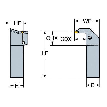 LG123H13-2525B-052BM SHANK TOOL