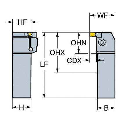 LG123K082525CM TOOLHOLDER