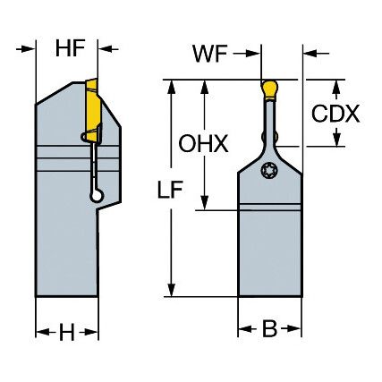 NF123J252525BM TOOLHOLDER