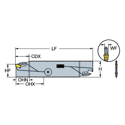 QD-NR2F33-C25A PARTING-OFF BLADE