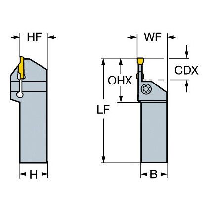 RF123D082525B TOOLHOLDER