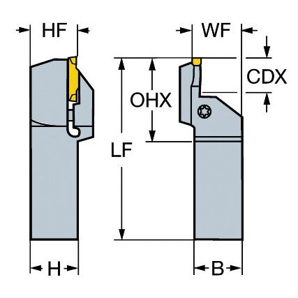 RF123L252525B050BM TOOLHOLDER