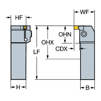 RG123K082525CM TOOLHOLDER