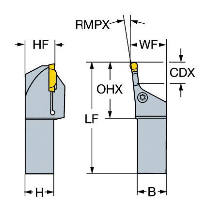 LX123L25-3232B-007 SHANK TOOL