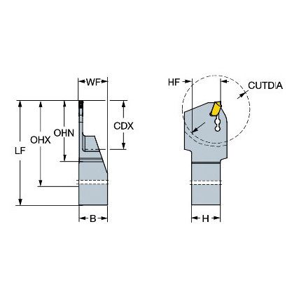 QD-LFB10-1616S SHANK TOOL