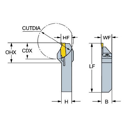 QS-LF123D08-1616B SHANK TOOL