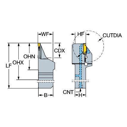 QS-LF123E20C2020F SHANK TOOL