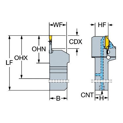 QS-LF123F20C2525E SHANK TOOL