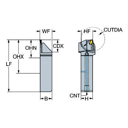 QS-QD-LFD16C2020D SHANK TOOL