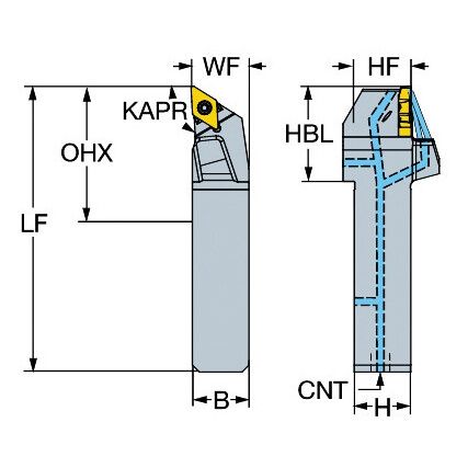 QS-TR-D13JCL 2525HP SHANK TOOL