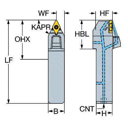 QS-TR-D13NCN 2525HP SHANK TOOL