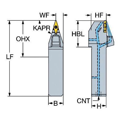 QS-TR-V13VBN 2525HP SHANK TOOL