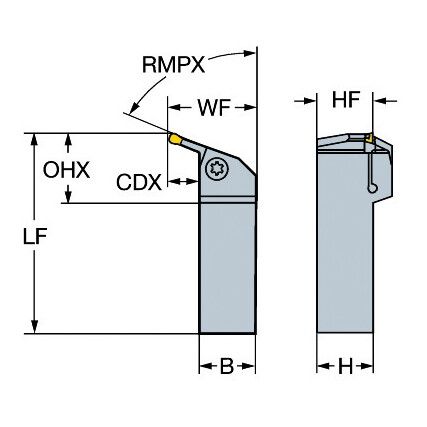 RX123J16-2525B-070 SHANK TOOL