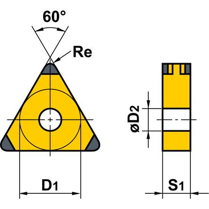 TCMT 06T102-MF INSERTGRADE 1105