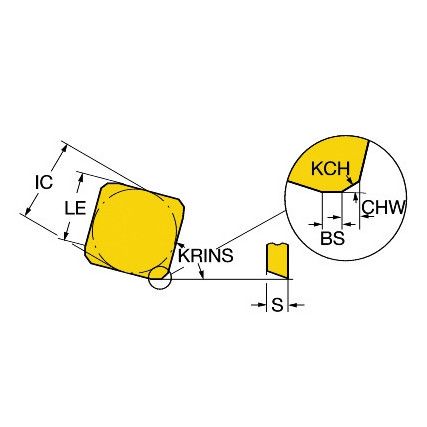 SPKN 1203EDR INSERT GRADE 3020