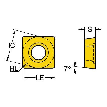 SCMT 380932-XH INSERT GRADE 4215