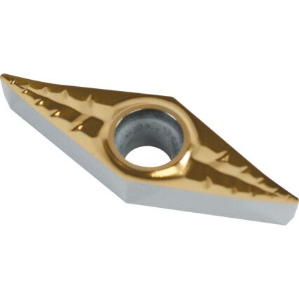 VCGX 160404-ALC, Turning Insert, Grade K10C, Carbide, 35° Rhombic