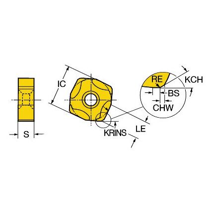 L365-1505ZNE-KL INSERT GRADE 1020