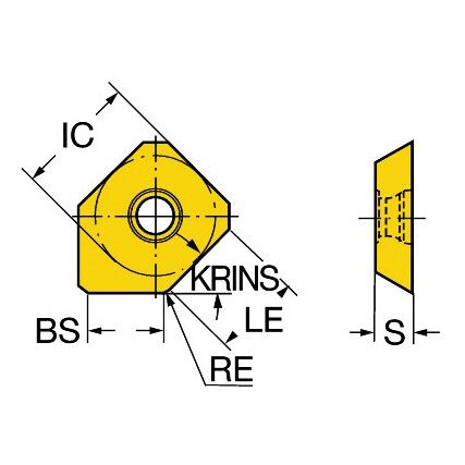 R245-12T3E-W INSERT GRADE K15W