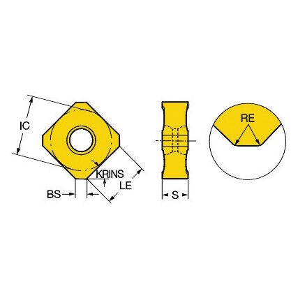 345R-1305M-KL INSERT GRADE 1020