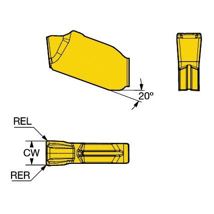 QD-NE-0200-020E-KL INSERT GRADE 1020