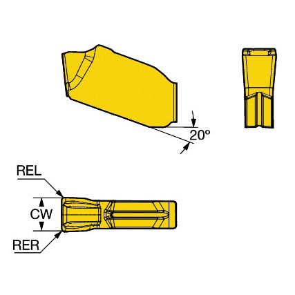 QD-NF-0250-020E-KL INSERT GRADE 1020