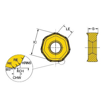 745R-2109E-M30 INSERT GRADE K20D