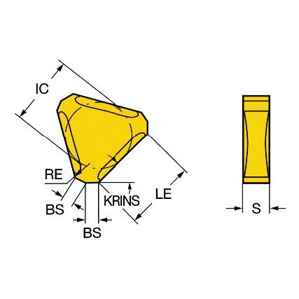 TNEF 1204AN-KM INSERT GRADE K20W