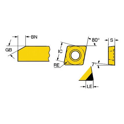 CCGW 060204-S01030F INSERT GRADE 7525