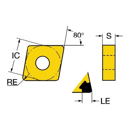 CNGA 120404-S01030AWH INSERT GRADE 7025