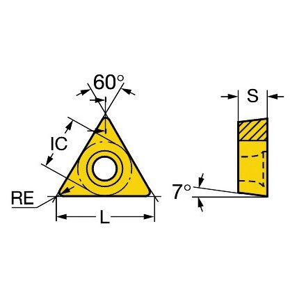 TCMW 16T304FLP INSERT GRADE CD10