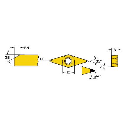 VBGW 160404-S01020F INSERT GRADE 7025