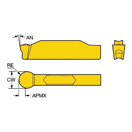 N123G1-0400-RM INSERT GRADE H13A